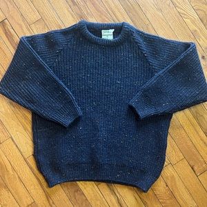 Wool Sweater of Ireland Traditional Irish Stitches 100% Pure New Wool Small